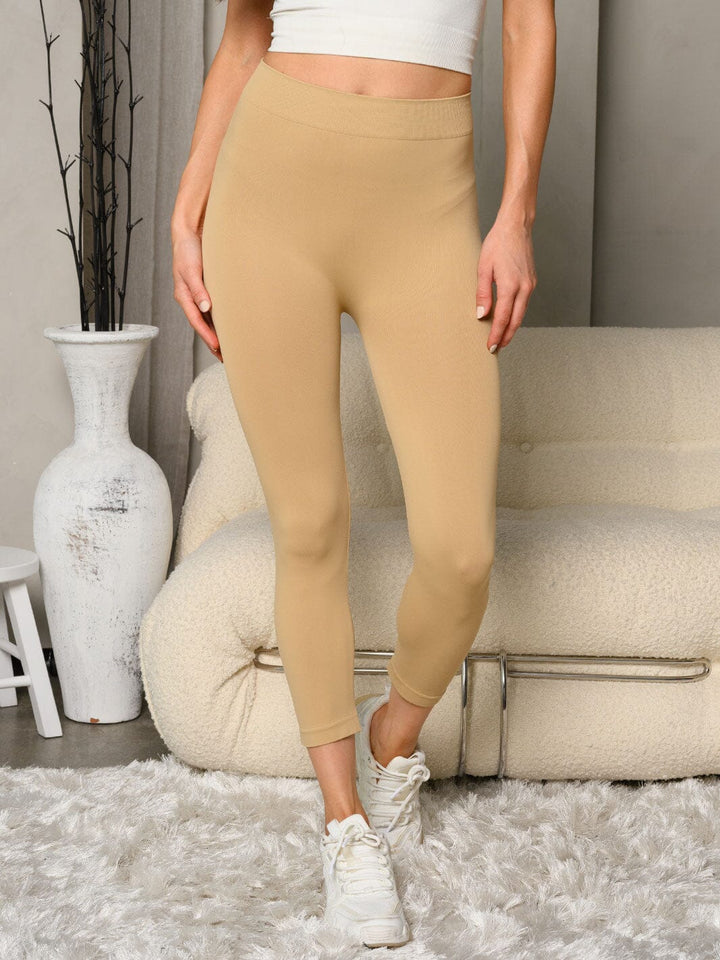 WOMEN'S SOLID BASIC LEGGINGS