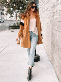 WOMEN'S LONG FAUX FUR COAT