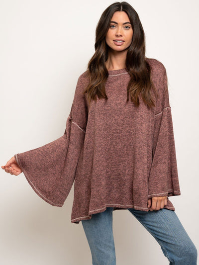 WOMEN'S BELL SLEEVES TUNIC TOP