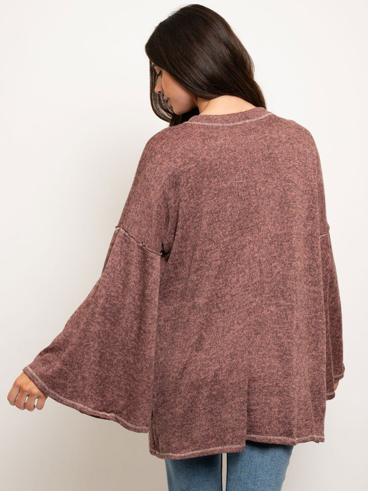 WOMEN'S BELL SLEEVES TUNIC TOP