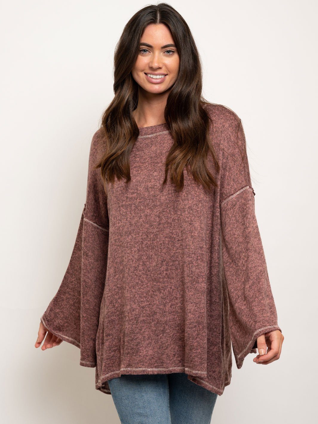 WOMEN'S BELL SLEEVES TUNIC TOP