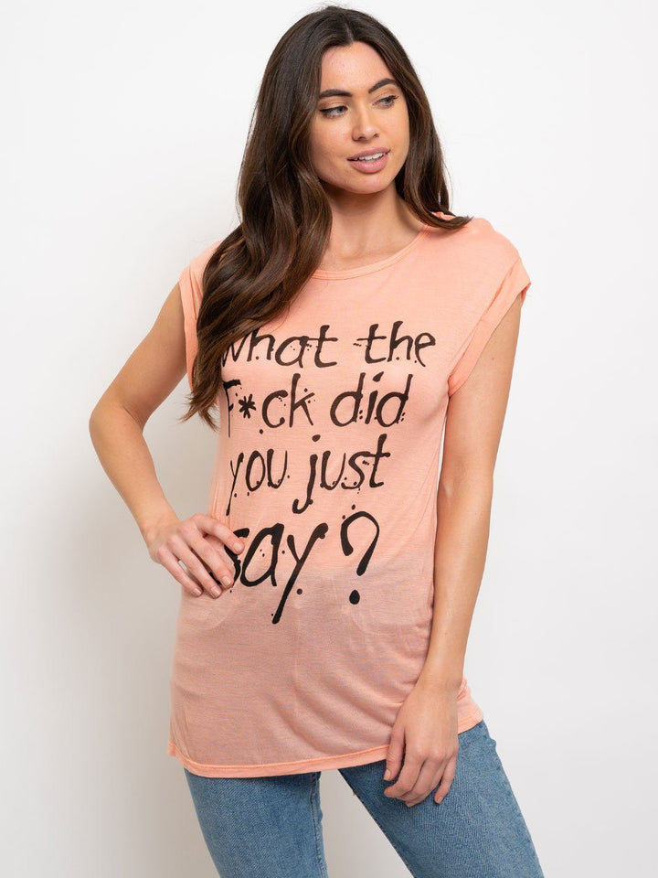WOMEN'S BASIC GRAPHIC T-SHIRT TOP