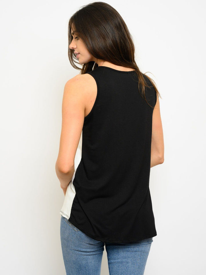 WOMEN'S COLOR BLOCK TANK TOP