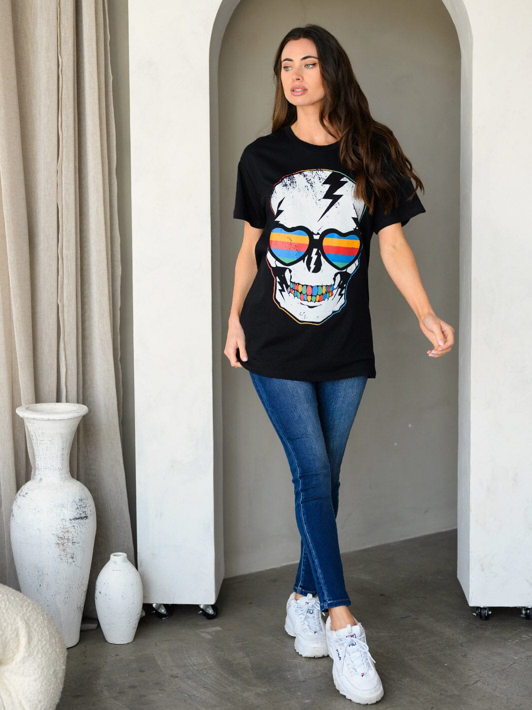 WOMEN'S SHORT SLEEVE GRAPHIC BASIC T-SHIRT