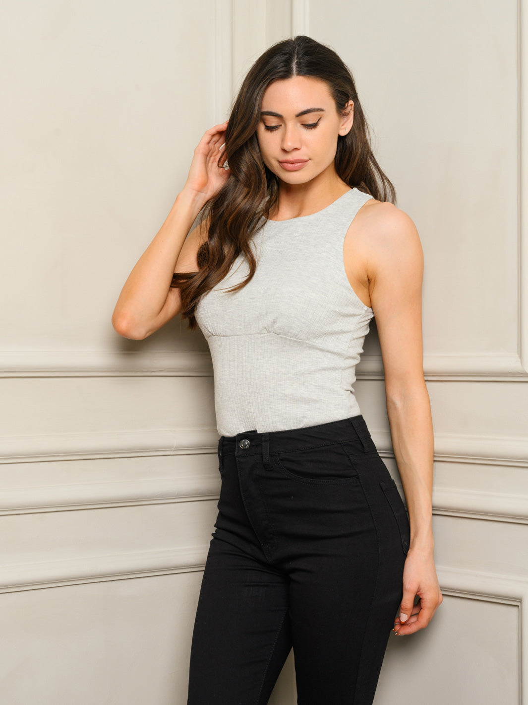 WOMEN'S SLEEVELESS TANK BODYSUIT