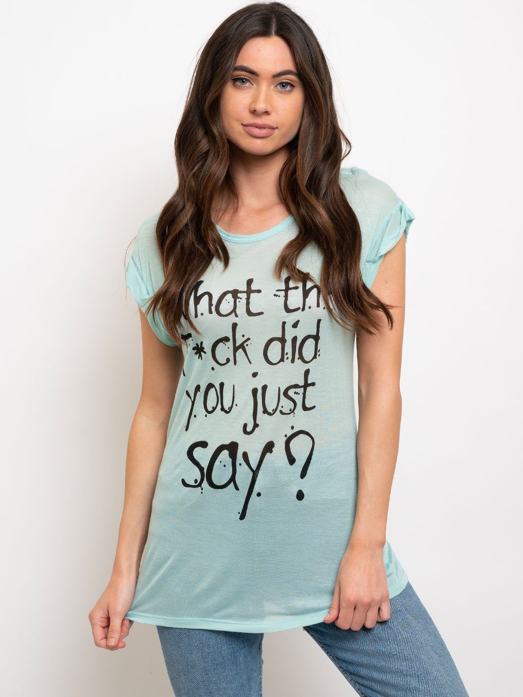 WOMEN'S BASIC GRAPHIC T-SHIRT TOP