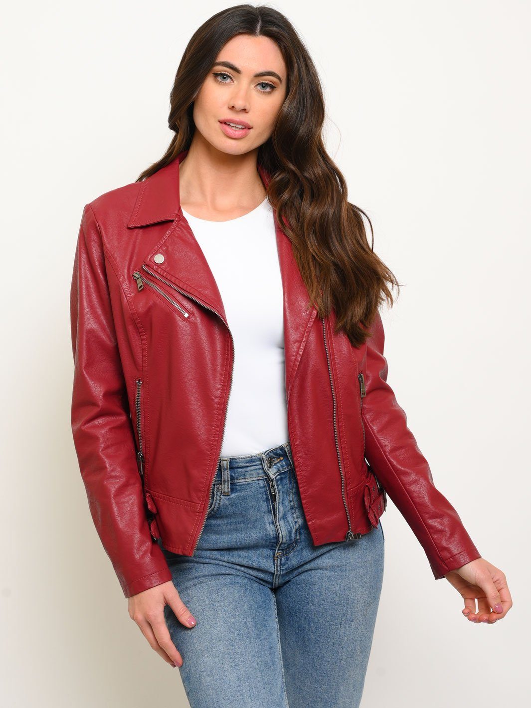 WOMEN'S SHORT FAUX FUR JACKET