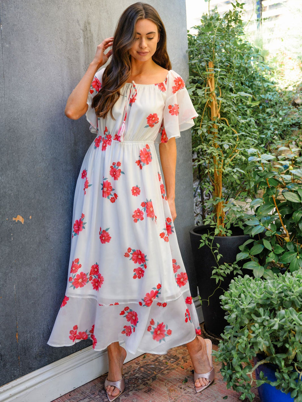 WOMEN'S FLORAL MAXI DRESS
