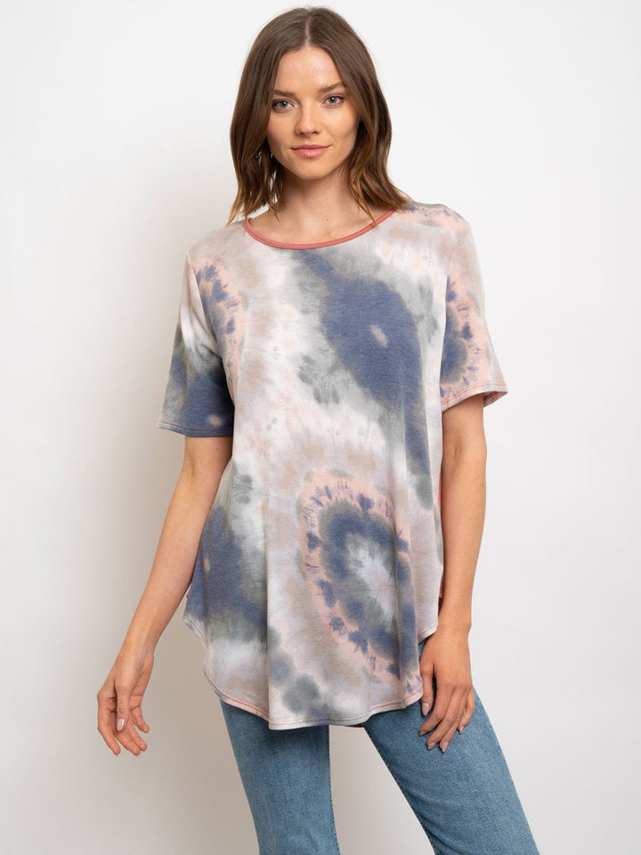 WOMEN'S TIE DIE TUNIC TOP