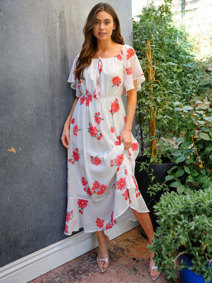 WOMEN'S FLORAL MAXI DRESS