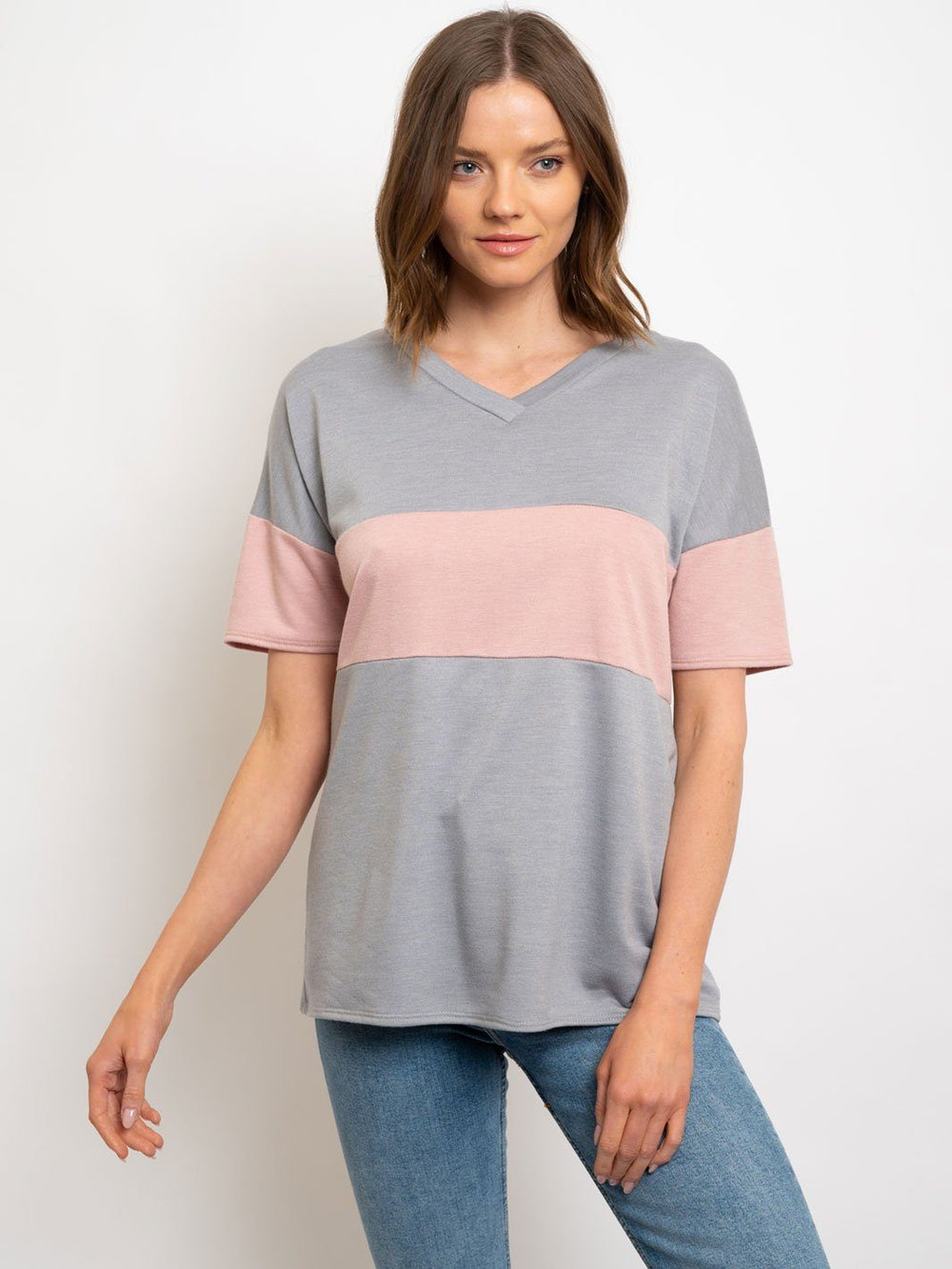 WOMEN'S COLOR BLOCK TOP
