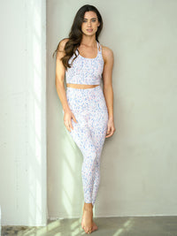 WOMEN'S ACTIVE 2PC. TOP & LEGGINGS MULTI DOT SET