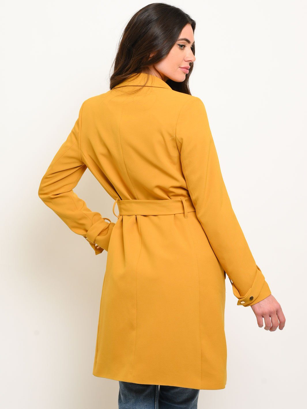 WOMEN'S MID-LENGTH CREPE JACKET
