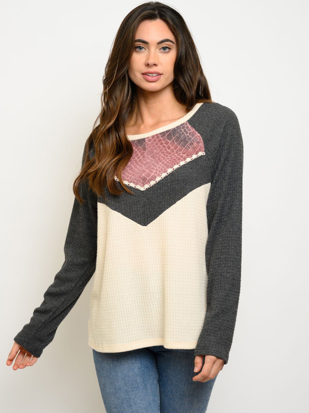 WOMEN'S LONG SLEEVE MULTI TOP