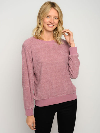 WOMEN'S LONG SLEEVE SOLID TOP