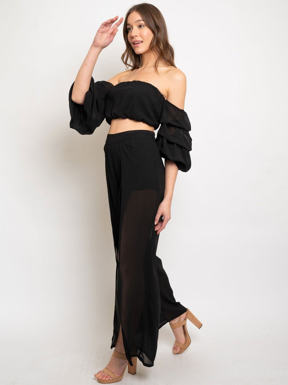 WOMEN'S 2 PC. BLACK SET