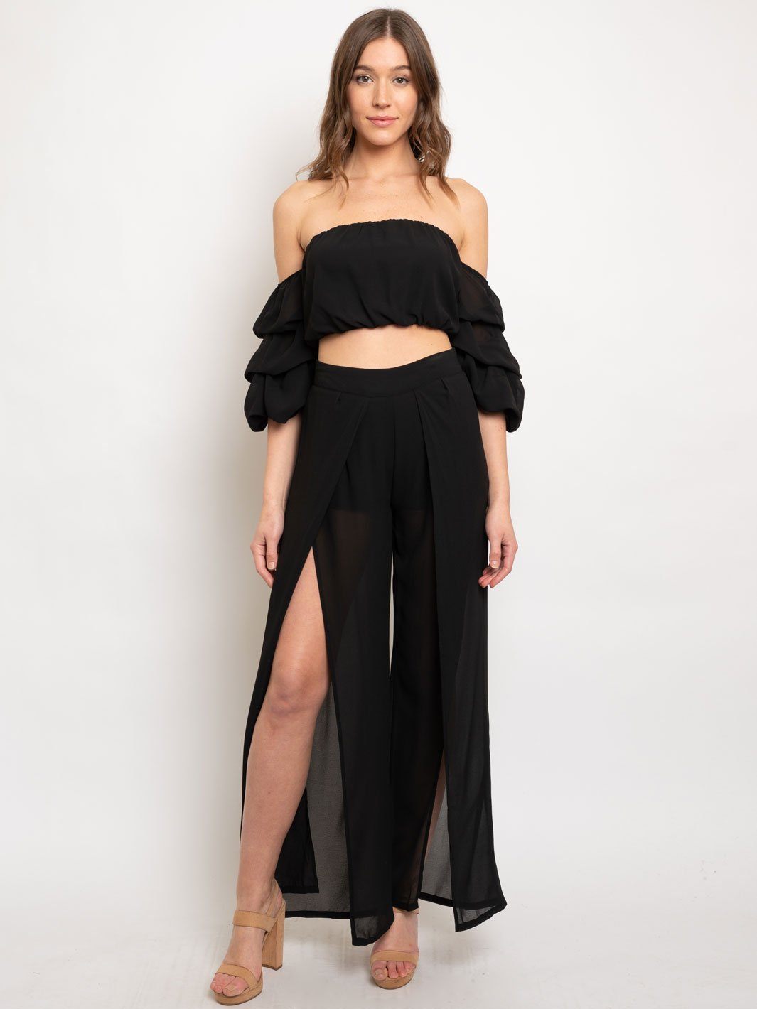 WOMEN'S 2 PC. BLACK SET