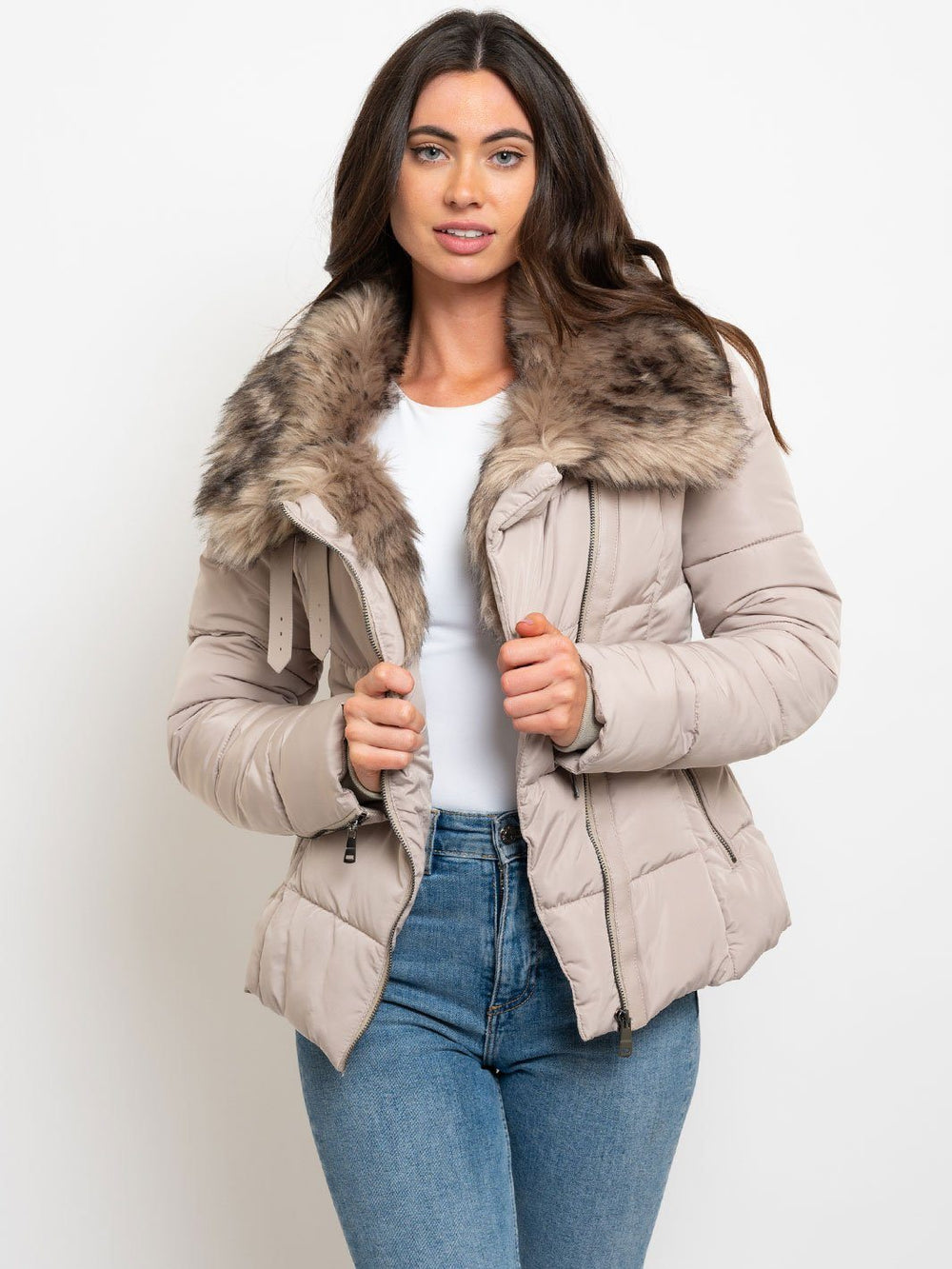 WOMEN'S MID-LENGTH CREPE JACKET