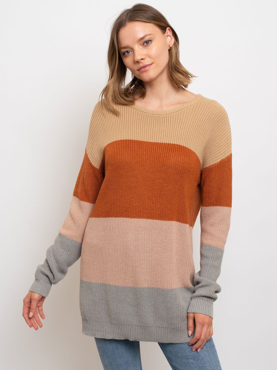 WOMEN'S COLORBLOCK SWEATER