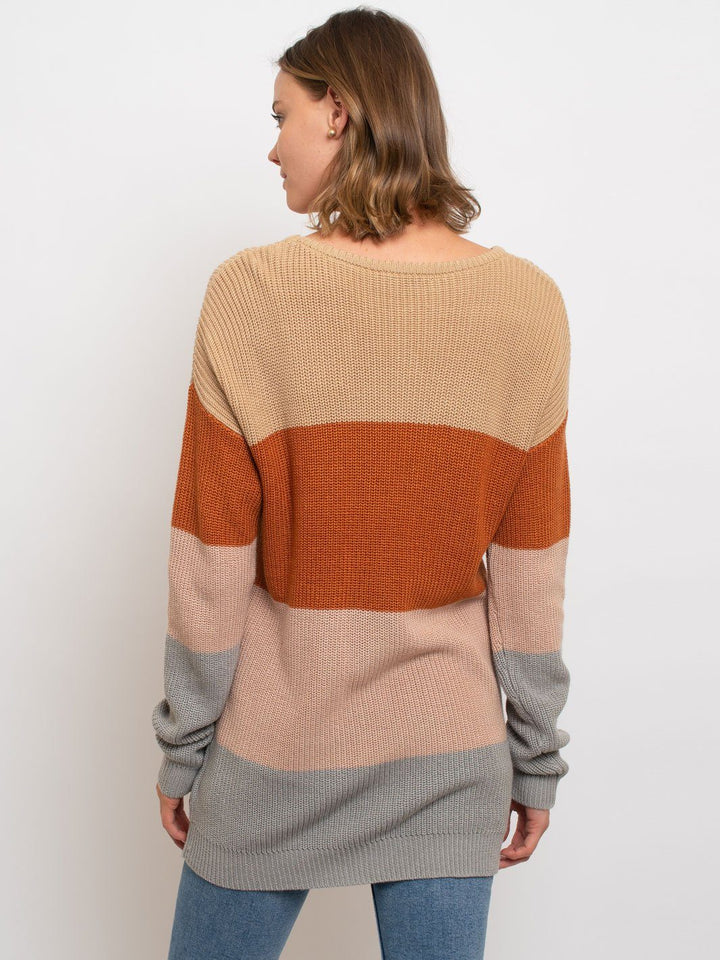 WOMEN'S COLORBLOCK SWEATER