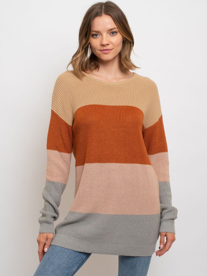 WOMEN'S COLORBLOCK SWEATER