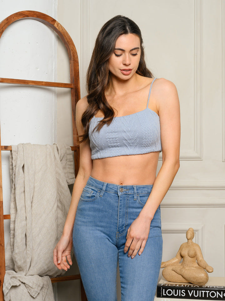 WOMEN'S SLEEVELESS TUBE CAMI TANK TOP