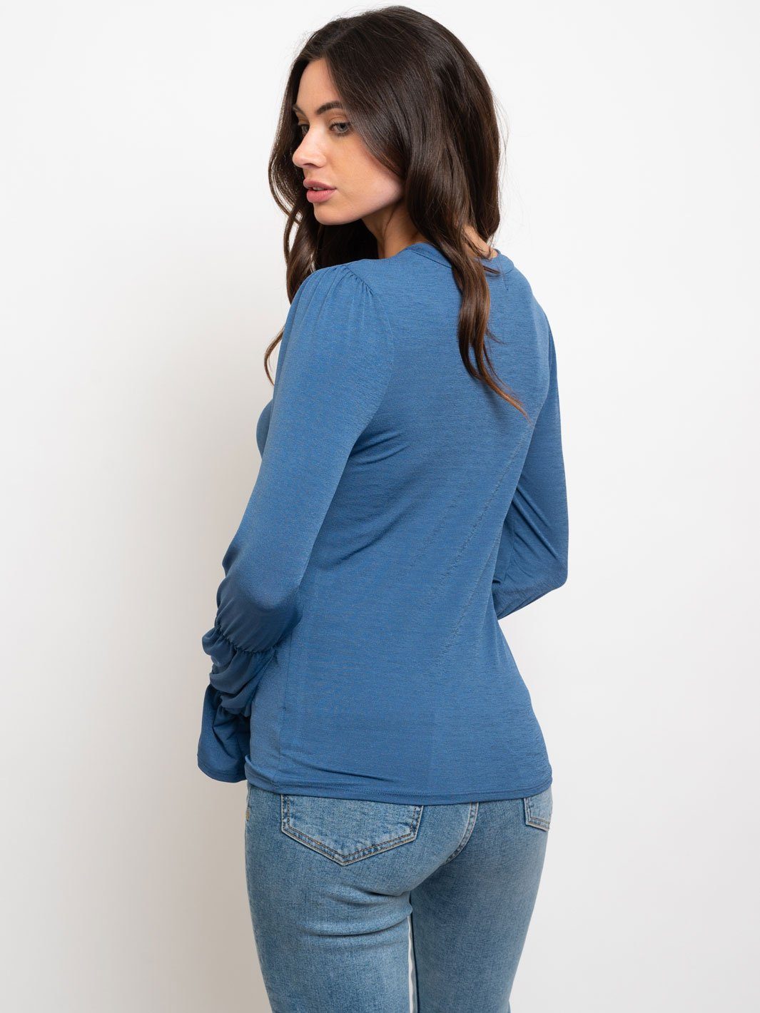 WOMEN'S DETAIL LONG SLEEVE TOP