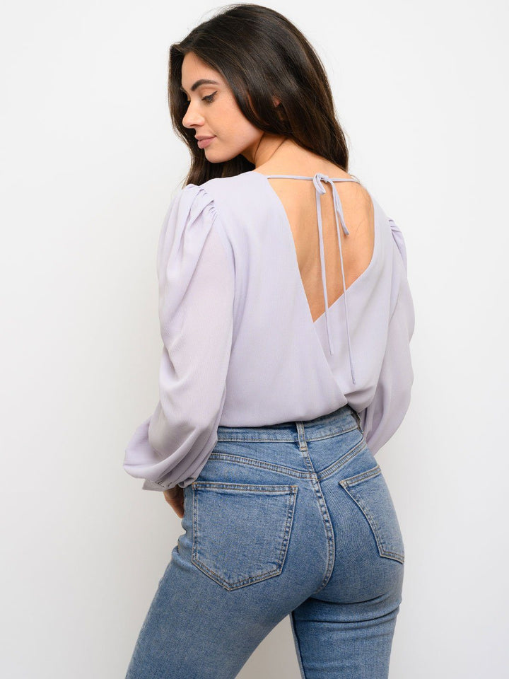 WOMEN'S SURPLICE BLOUSE BODYSUIT