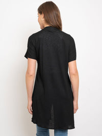 WOMEN'S BASIC SHORT SLEEVE CARDIGAN