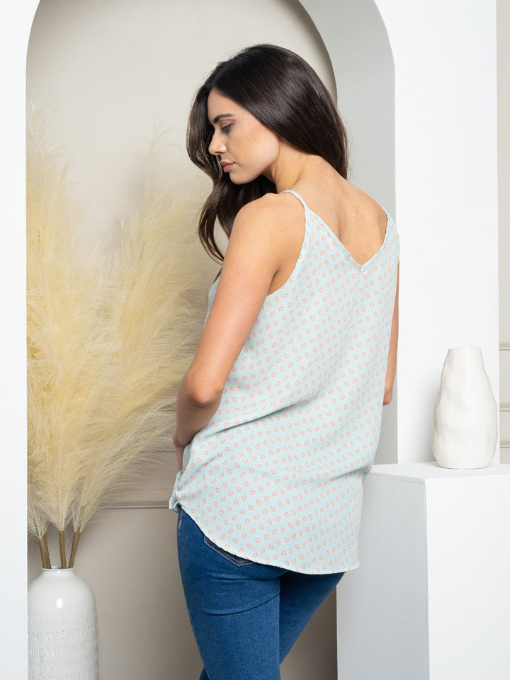 WOMEN'S SLEEVELESS WRAP TANK TOP