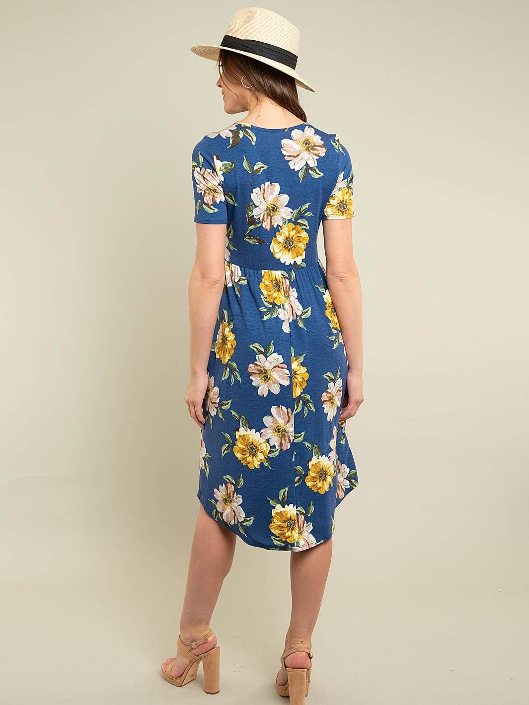 WOMEN'S FLORAL MIDI DRESS