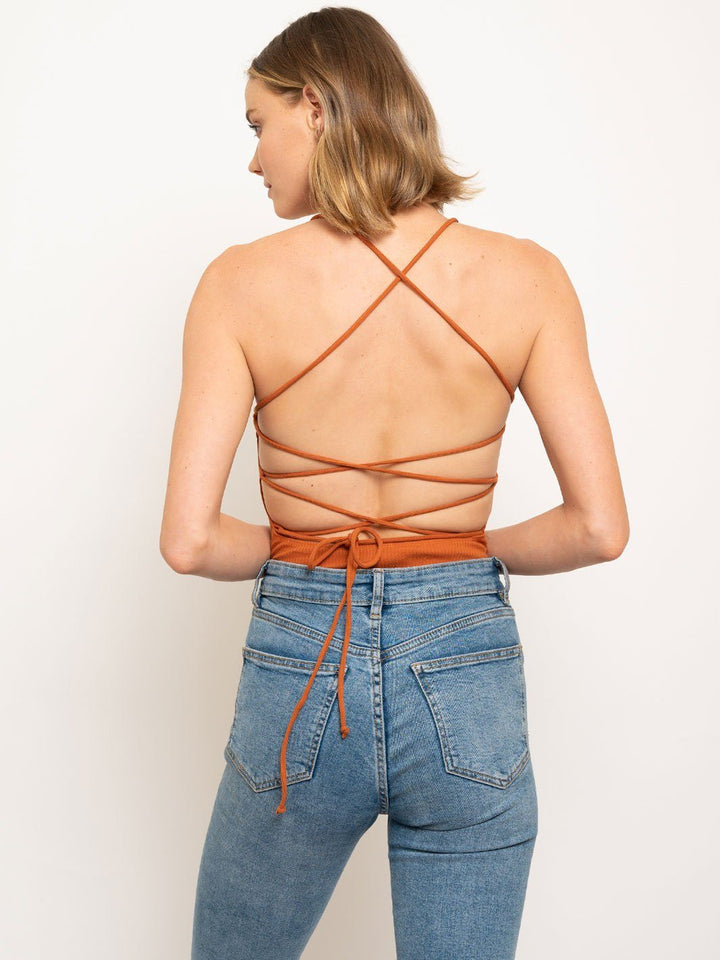 WOMEN'S BACK STRAPS BODYSUIT