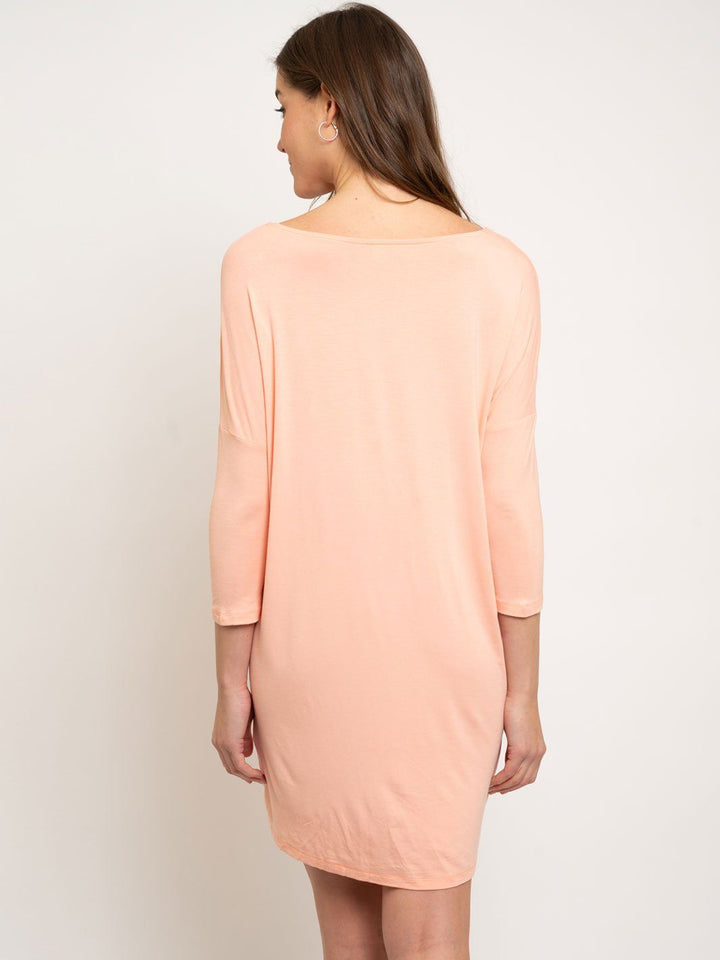 WOMEN'S BAMBOO FABRIC 3/4 SLEEVE KNIT DRESS