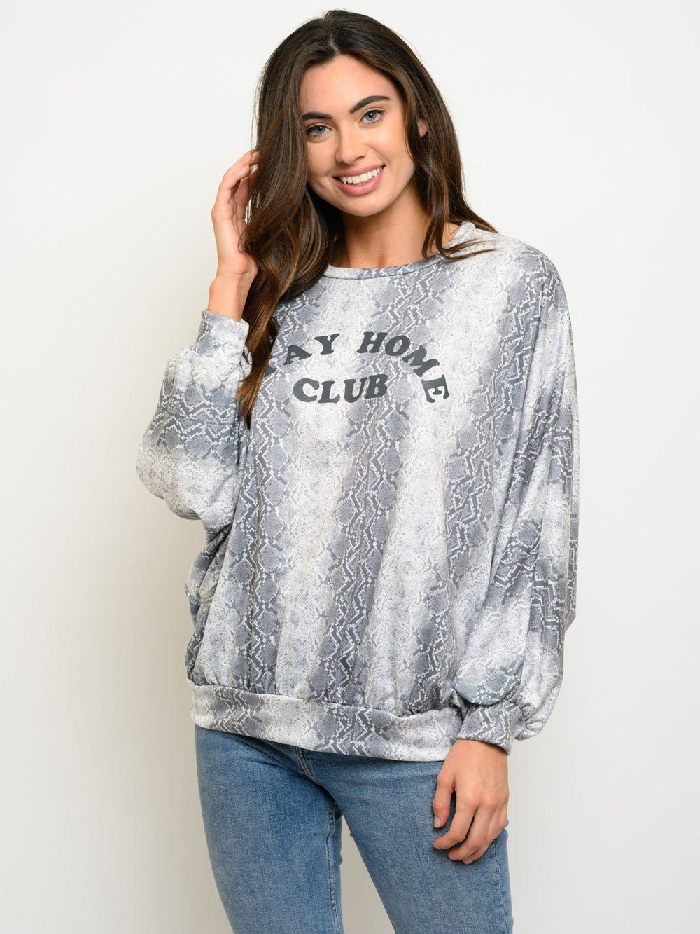 WOMEN'S LONG SLEEVE GRAPHIC TOP