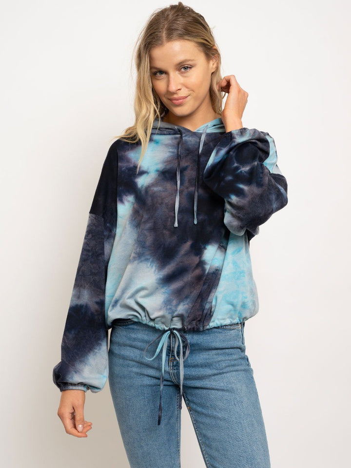 WOMEN'S TIE DYE HOODIE SWEATER