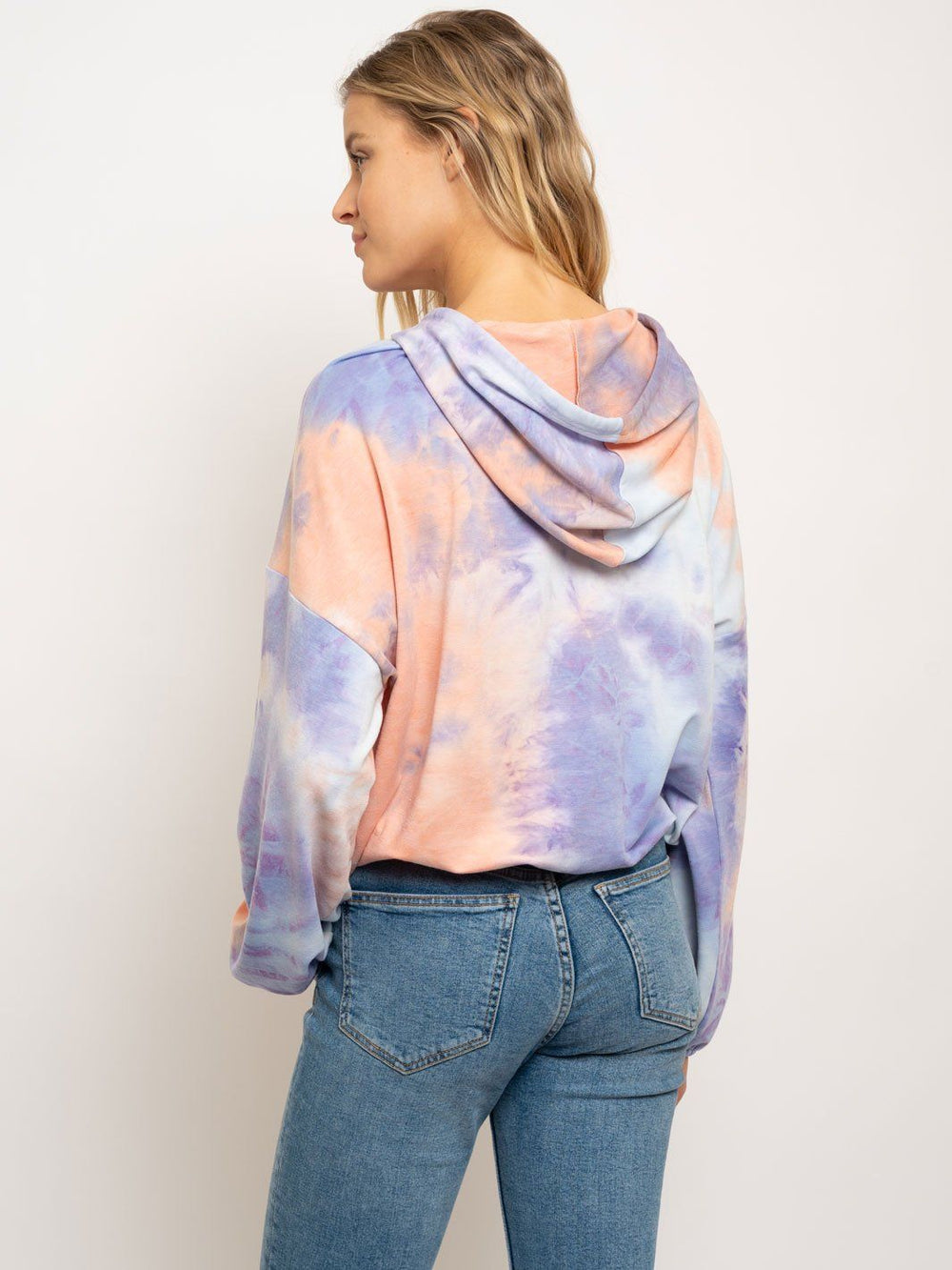 WOMEN'S TIE DYE HOODIE SWEATER