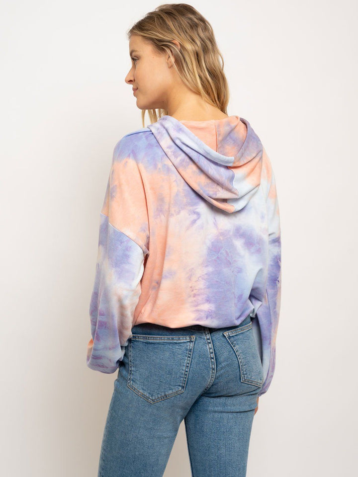 WOMEN'S TIE DYE HOODIE SWEATER