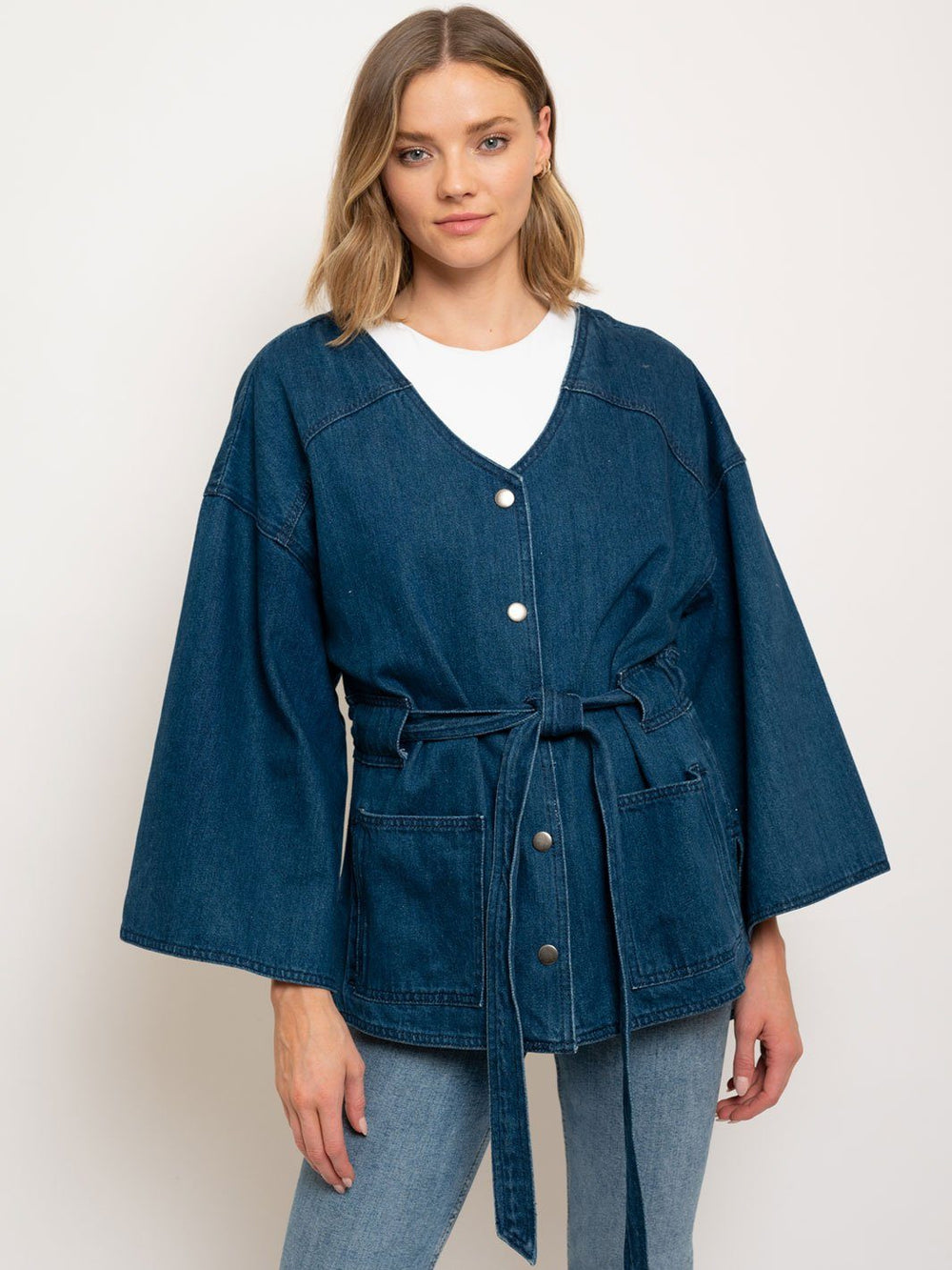 WOMEN'S KIMONO DENIM JACKET