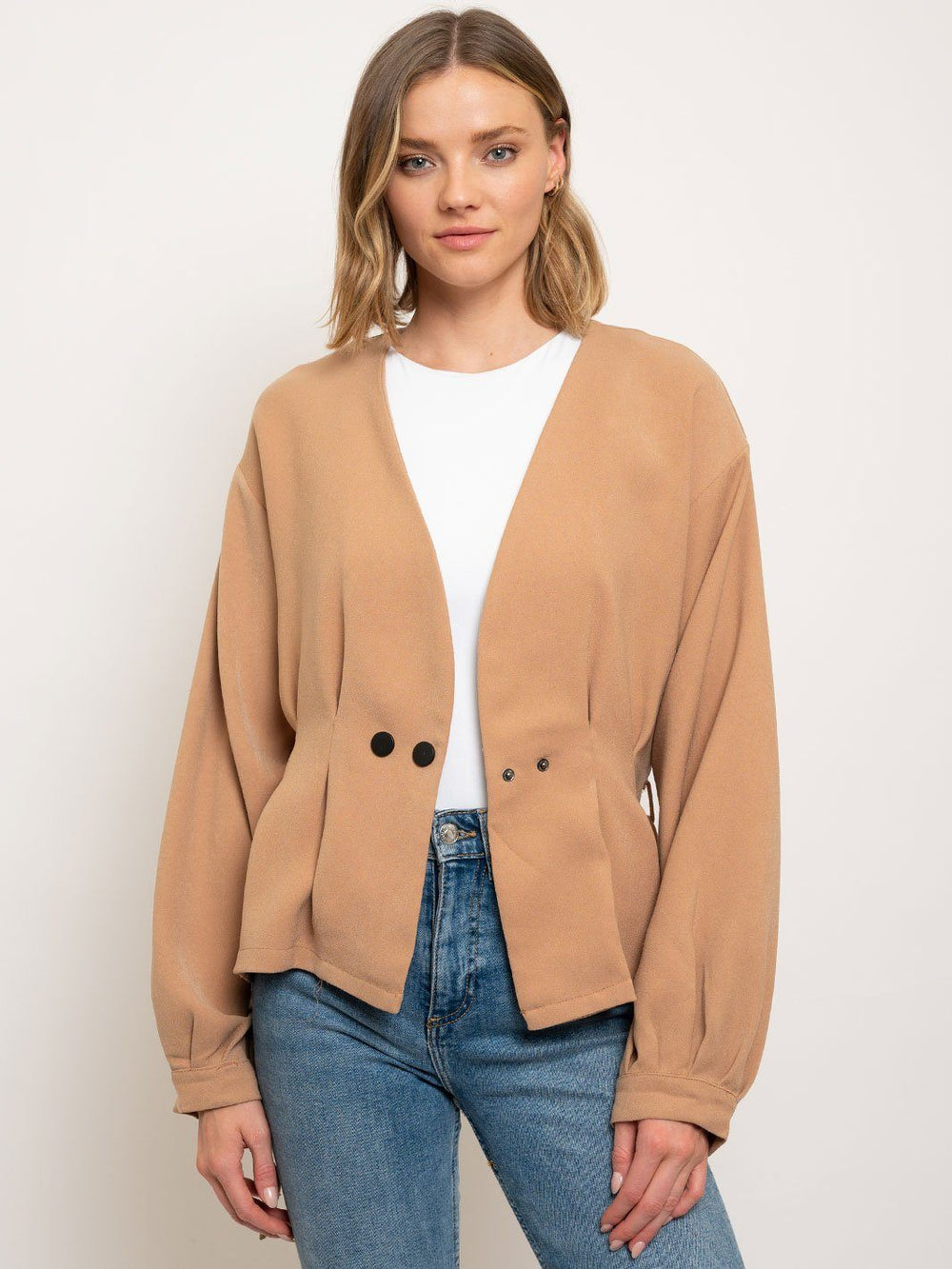 WOMEN'S SNAPS & BELT JACKET