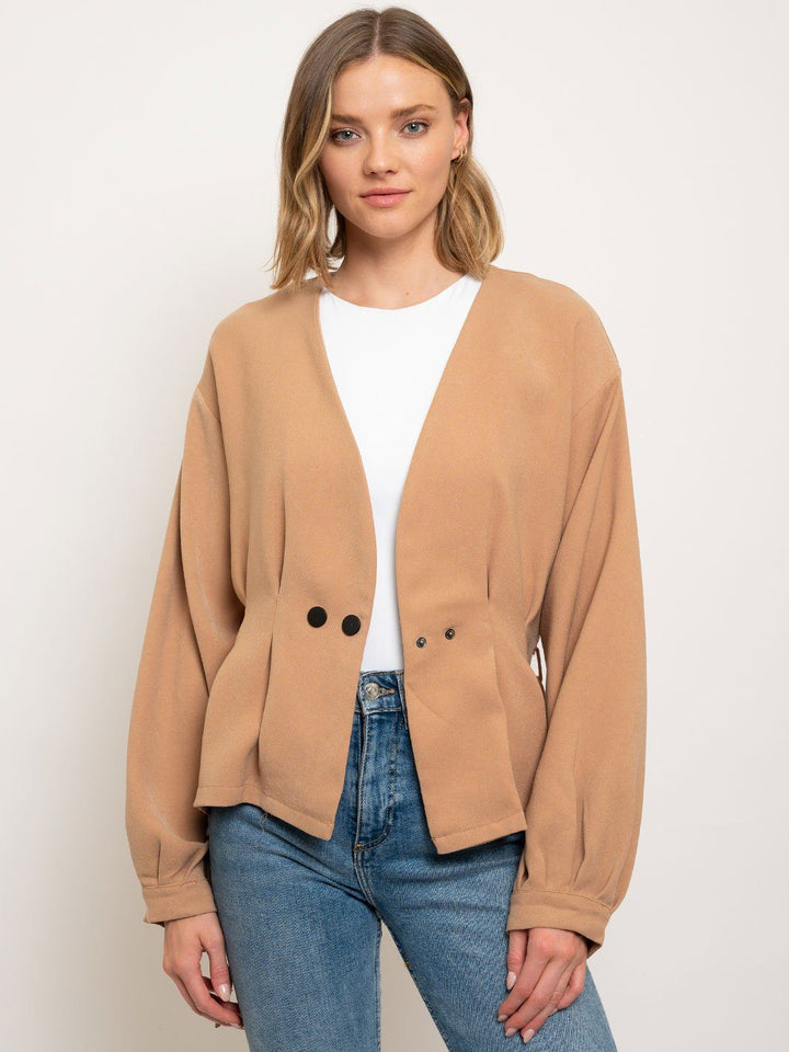 WOMEN'S SNAPS & BELT JACKET