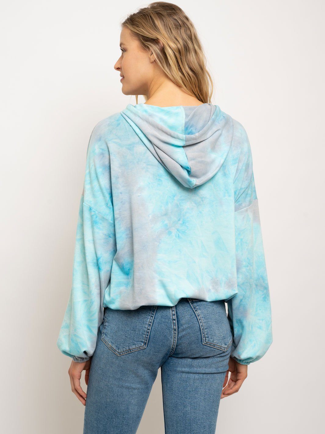 WOMEN'S TIE DYE HOODIE SWEATER