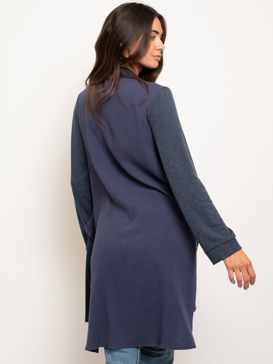 WOMEN'S LONG SLEEVE POCKETS CARDIGAN