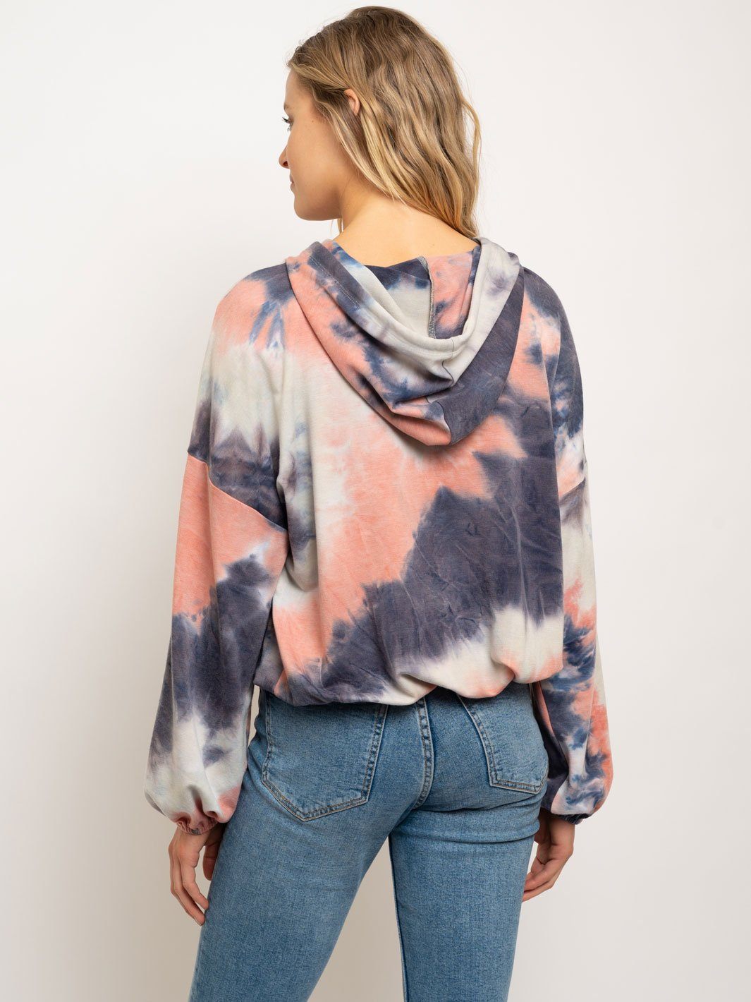 WOMEN'S TIE DYE HOODIE SWEATER