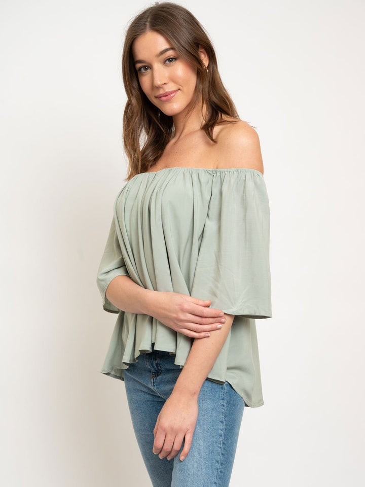 WOMEN'S OFF SHOULDER TOP