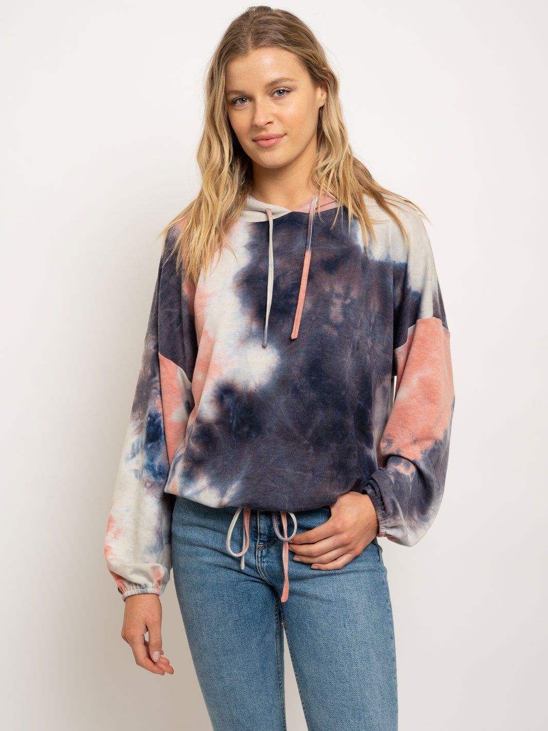 WOMEN'S TIE DYE HOODIE SWEATER