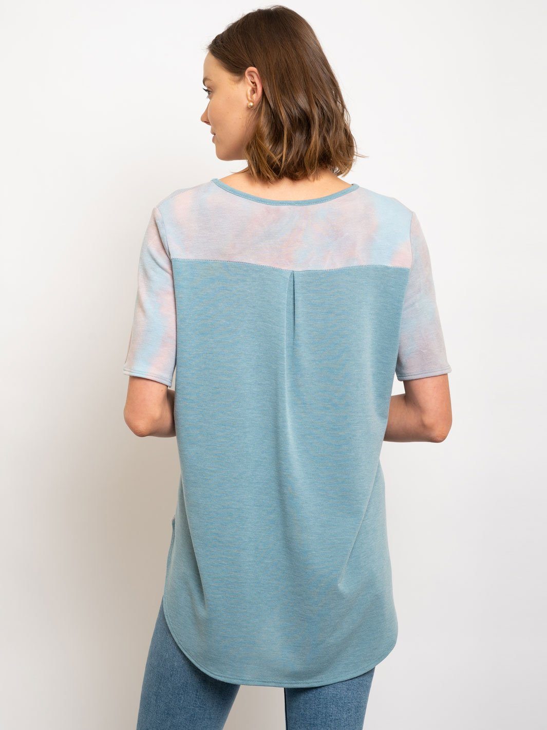 WOMEN'S TIE DIE TUNIC TOP