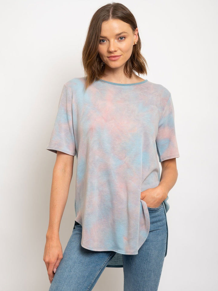 WOMEN'S TIE DIE TUNIC TOP