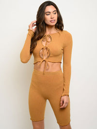 WOMEN'S 2PC LACE UP SET