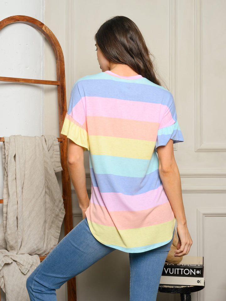 Copy of WOMEN'S SHORT SLEEVE FLORAL PRINT TUNIC TOP