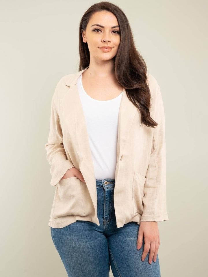 PLUS SIZE BLAZER